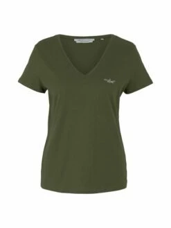 Tom Tailor Denim Damen T-Shirt RELAXED V-NECK -JEANS DIRECT Verkäufe 46657 Denim Tom Ta 203 22694 1030470 1