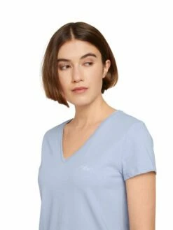 Tom Tailor Denim Damen T-Shirt RELAXED V-NECK -JEANS DIRECT Verkäufe 46657 Denim Tom Ta 208 11486 1030470 2