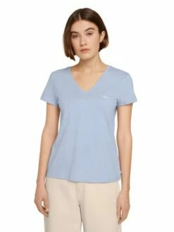Tom Tailor Denim Damen T-Shirt RELAXED V-NECK -JEANS DIRECT Verkäufe 46657 Denim Tom Ta 208 11486 1030470 3