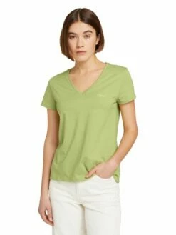 Tom Tailor Denim Damen T-Shirt RELAXED V-NECK -JEANS DIRECT Verkäufe 46657 Denim Tom Ta 208 28720 1030470 2