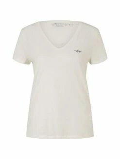 Tom Tailor Denim Damen T-Shirt RELAXED V-NECK