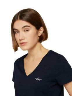 Tom Tailor Denim Damen T-Shirt RELAXED V-NECK -JEANS DIRECT Verkäufe 46657 Denim Tom Ta 212 10668 1030470 2