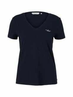 Tom Tailor Denim Damen T-Shirt RELAXED V-NECK -JEANS DIRECT Verkäufe 46657 Denim Tom Ta 212 10668 1030470