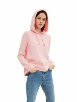 Tom Tailor Denim Damen Kapuzenpullover Hoodie BRUSHED RIB - Loose Fit -JEANS DIRECT Verkäufe 46668 Denim Tom Ta 212 19765 1027687 2 1