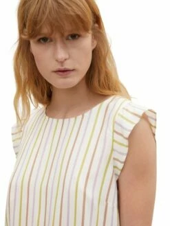 Tom Tailor Denim Damen T-Shirt ANGEL SLEEVE PRINT - Regular Fit -JEANS DIRECT Verkäufe 46826 Denim Tom Ta 208 29471 1030679 2 1