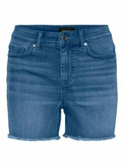 Vero Moda Damen Shorts VMPEACH MR Schwarz Blau