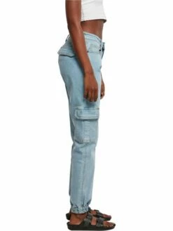 Urban Classics Damen Jeans ORGANIC STRETCH DENIM CARGO - Relaxed Fit -JEANS DIRECT Verkäufe 46947 URBAN CLASSI 00297 TB4797 03666 0006 3