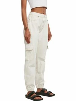 Urban Classics Damen Jeans ORGANIC STRETCH DENIM CARGO - Relaxed Fit -JEANS DIRECT Verkäufe 46947 URBAN CLASSI 00298 TB4797 03681 0005 3