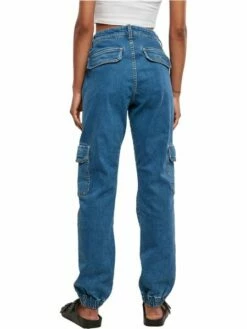 Urban Classics Damen Jeans ORGANIC STRETCH DENIM CARGO - Relaxed Fit -JEANS DIRECT Verkäufe 46947 URBAN CLASSI 00299 TB4797 03673 0005 2