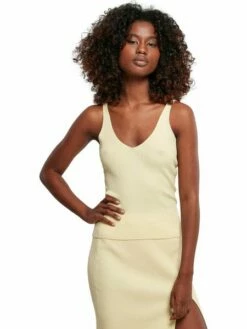 Urban Classics Damen Top RIB KNIT - Slim Fit