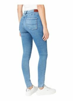 Pepe Jeans Damen Jeans REGENT - Skinny Fit - Blau - Medium Light Blue 12 Pepe Jeans Damen Jeans REGENT - Skinny Fit - Blau - Medium Light Blue -JEANS DIRECT Verkäufe 47111 PEPE Regent PL204171HH9 Rueck 1