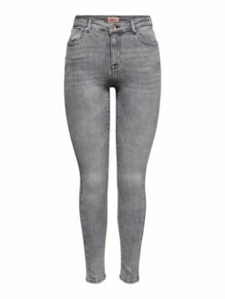 Only Damen Jeans ONLPOWER MID PUSH UP SK AZG937 - Skinny Fit - Grau - Grey Denim -JEANS DIRECT Verkäufe 47136 ONLY AutumnWinter2021 3627150 15231450