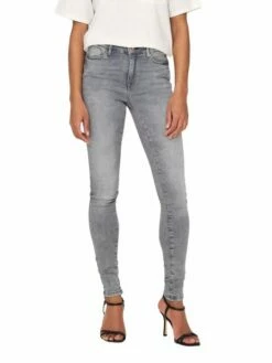 Only Damen Jeans ONLPOWER MID PUSH UP SK AZG937 - Skinny Fit - Grau - Grey Denim -JEANS DIRECT Verkäufe 47136 on 3627150 front1 1