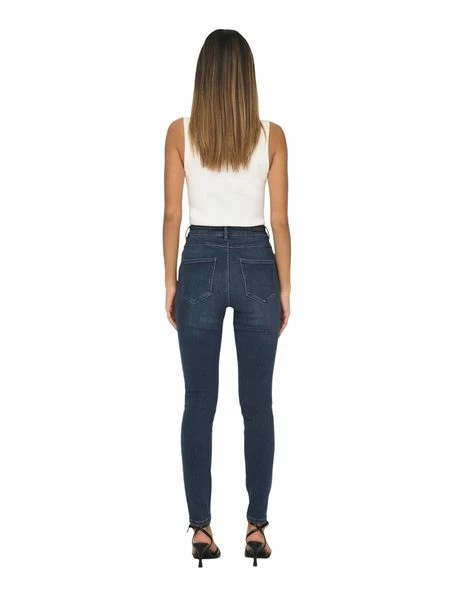 Only Damen Jeans ONLMILA HW SK ANK DNM BJ407 - Skinny Fit - Blau - Blue Black Denim 12 Only Damen Jeans ONLMILA HW SK ANK DNM BJ407 - Skinny Fit - Blau - Blue Black Denim – Bild 10