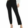 Only Damen Jeans ONLEMILY HW STR CRP ANK RAW MAE034 - Straight Fit - Schwarz - Black Denim
