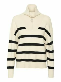 Vero Moda Damen Pullover VMSABA STRIPE HIGHNECK -JEANS DIRECT Verkäufe 47236 VERO MODA All Year 4038692 10269246 1