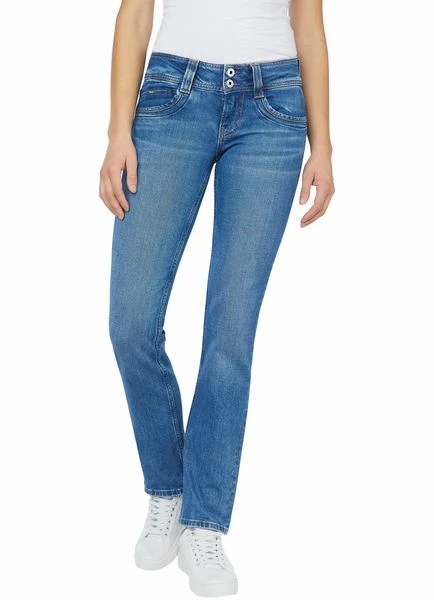 Pepe Jeans Damen Jeans GEN - Regular Fit - Blau - Light Blue Denim 3 Pepe Jeans Damen Jeans GEN - Regular Fit - Blau - Light Blue Denim