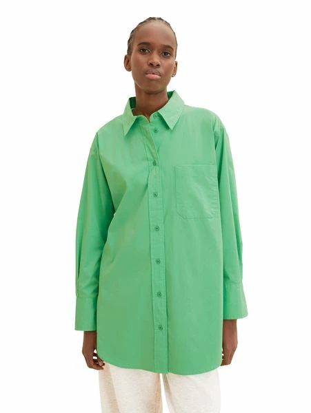 Tom Tailor Denim Damen Bluse CHEST POCKET - Relaxed Fit 5 Tom Tailor Denim Damen Bluse CHEST POCKET - Relaxed Fit – Bild 3