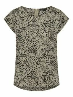 Only Damen Top ONLVIC Regular Fit 2er Pack -JEANS DIRECT Verkäufe 47506 2Only 15284243 Black Seagras dots 2 front