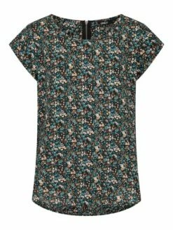 Only Damen Top ONLVIC Regular Fit 2er Pack -JEANS DIRECT Verkäufe 47506 2Only 15284243 Deep Teal Balsam Green 2 front