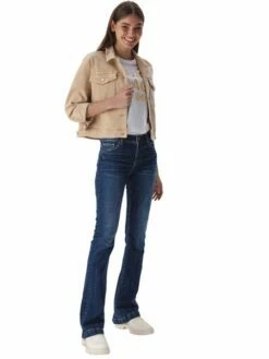 LTB Damen Jeans FALLON Flared Fit - Blau - Morna Undamaged Wash -JEANS DIRECT Verkäufe 47610 Fallon 1009 51367 15091 54100 Morna Undamaged 100 1