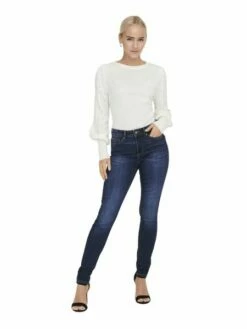 Only Damen Jeans ONLWAUW BJ581 Skinny Fit - Blau - Dark Blue Denim -JEANS DIRECT Verkäufe 48004 on 4021499 frontfull 1