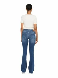 Only Damen Jeans ONLBLUSH MID FLARED REA1319 Blau - Medium Blue Denim -JEANS DIRECT Verkäufe 48005 on 3553368 back1 1