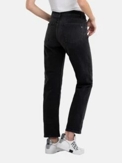 Replay Damen Jeans MAIJKE STRAIGHT - Straight Fit - Schwarz - Black Denim -JEANS DIRECT Verkäufe 48187 48187 WB461 000 641 31F 098 3 zal 1