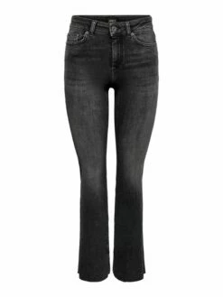 Only Damen Jeans ONLBLUSH HW REA109 Flared Fit - Schwarz - Black Denim -JEANS DIRECT Verkäufe 48200 on 3872261 front