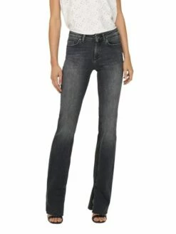 Only Damen Jeans ONLBLUSH HW REA109 Flared Fit - Schwarz - Black Denim -JEANS DIRECT Verkäufe 48200 on 3872261 front1 1