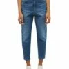 Mustang Damen Jeans CHARLOTTE Tapered Fit - Blau - Blue Denim -JEANS DIRECT Verkäufe 48315 Mustang Jean NOS 5000582 1013597 4