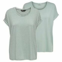 Only Damen O-Neck Top T-Shirt MOSTER 2er Pack Basic Kurzarm Rundhals Shirt -JEANS DIRECT Verkäufe 48431 1 Multipack jadeiter