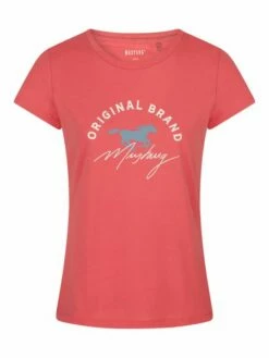 Mustang Damen T-Shirt Slim Fit S M L XL XXL -JEANS DIRECT Verkäufe 48519 Mustang 1014028 8142 coral Front