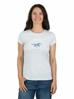 Mustang Damen T-Shirt Slim Fit S M L XL XXL -JEANS DIRECT Verkäufe 48519 Mustang 1014028 Alexia 5022 front