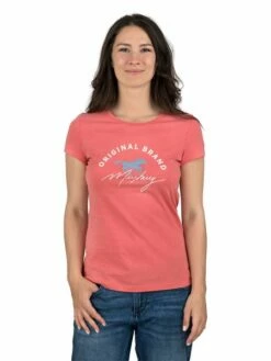 Mustang Damen T-Shirt Slim Fit S M L XL XXL -JEANS DIRECT Verkäufe 48519 Mustang 1014028 Alexia 8142 front