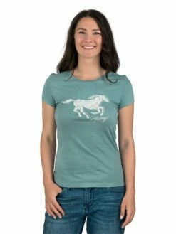 Mustang Damen T-Shirt Slim Fit S M L XL XXL -JEANS DIRECT Verkäufe 48519 Mustang 1014029 Alexia 6236 front
