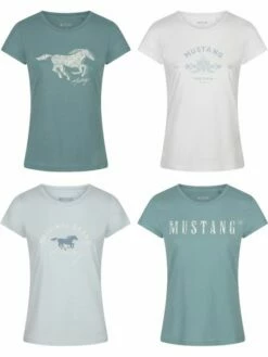 Mustang Damen T-Shirt 4er Pack Slim Fit S M L XL XXL 28 Mustang Damen T-Shirt 4er Pack Slim Fit S M L XL XXL -JEANS DIRECT Verkäufe 48530 1 48530 Farbmix 2
