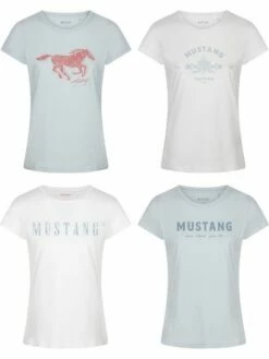 Mustang Damen T-Shirt 4er Pack Slim Fit S M L XL XXL 34 Mustang Damen T-Shirt 4er Pack Slim Fit S M L XL XXL -JEANS DIRECT Verkäufe 48530 1 48530 Farbmix 3
