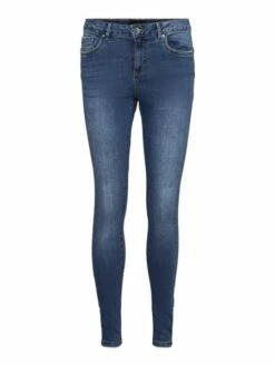 Vero Moda Damen Jeans VMALIA VI3292 - Slim Fit - Blau - Medium Blue Denim -JEANS DIRECT Verkäufe 48715 vm 4082302 front