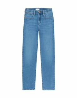 Wrangler Damen Jeans STRAIGHT - Regular Fit - Blau - Aurelia -JEANS DIRECT Verkäufe 48724 Wrangler Straight Aurelia W26RCY37N front 1
