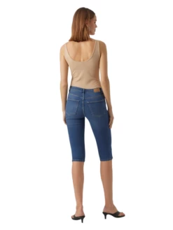 Vero Moda Damen Bermuda VMJUNE - Slim Fit - Blau, Schwarz -JEANS DIRECT Verkäufe 48799 vm 4091008 back 1