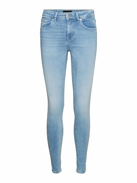 Vero Moda Damen Jeans VMLUX RI371 Slim Fit - Blau Light Blue Denim 9 Vero Moda Damen Jeans VMLUX RI371 Slim Fit - Blau Light Blue Denim – Bild 7