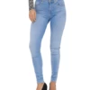 Vero Moda Damen Jeans VMLUX RI371 Slim Fit - Blau Light Blue Denim -JEANS DIRECT Verkäufe 48811 vm 3786239 front1