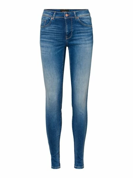 Vero Moda Damen Jeans VMLUX RI310 Slim Fit - Blau - Medium Blue Denim 6 Vero Moda Damen Jeans VMLUX RI310 Slim Fit - Blau - Medium Blue Denim – Bild 4