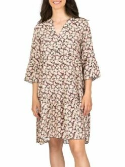 DENIMFY A Linien Kleid Damen DFFrida -JEANS DIRECT Verkäufe 48830 01 DFFrida D70048F30417A3DY mille fleurs black front