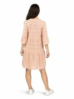 DENIMFY A Linien Kleid Damen DFFrida -JEANS DIRECT Verkäufe 48830 03 DFYFrida D70048F30417A1DY millefleurs white rose rueck