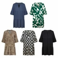 DENIMFY A Linien Kleid Damen DFFrida