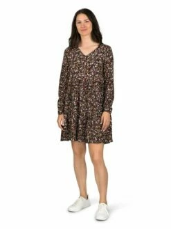 DENIMFY Damen Kleid DFIda -JEANS DIRECT Verkäufe 48851 02 DFYIda D70048F30418A3DY mille fleur black front