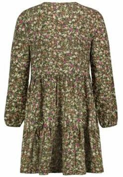 DENIMFY Damen Kleid DFIda -JEANS DIRECT Verkäufe 48851 06 Mille Fleurs Washed Olive D700048F30418A1DY V