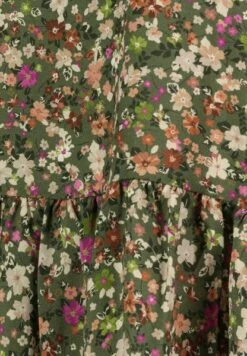 DENIMFY Damen Kleid DFIda -JEANS DIRECT Verkäufe 48851 07 Mille Fleurs Washed Olive D700048F30418A1DY V